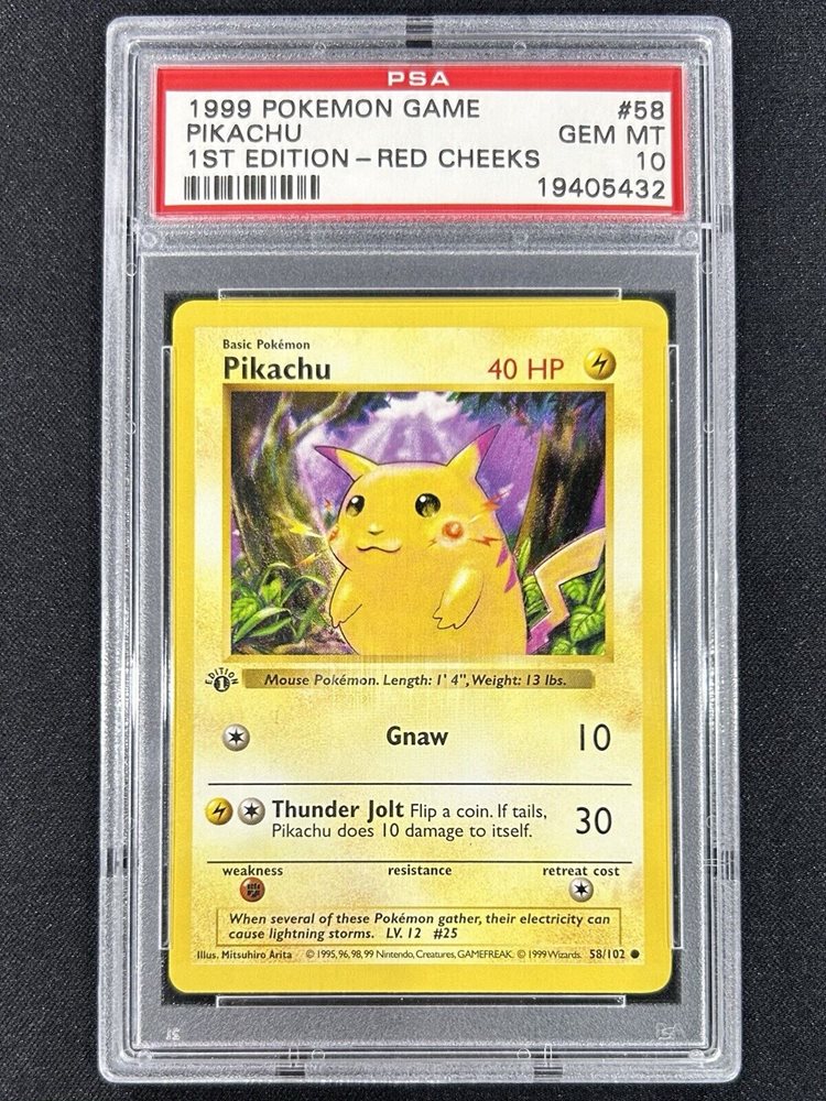 Auction Prices Realized Tcg Cards 1999 POKEMON GAME Pikachu