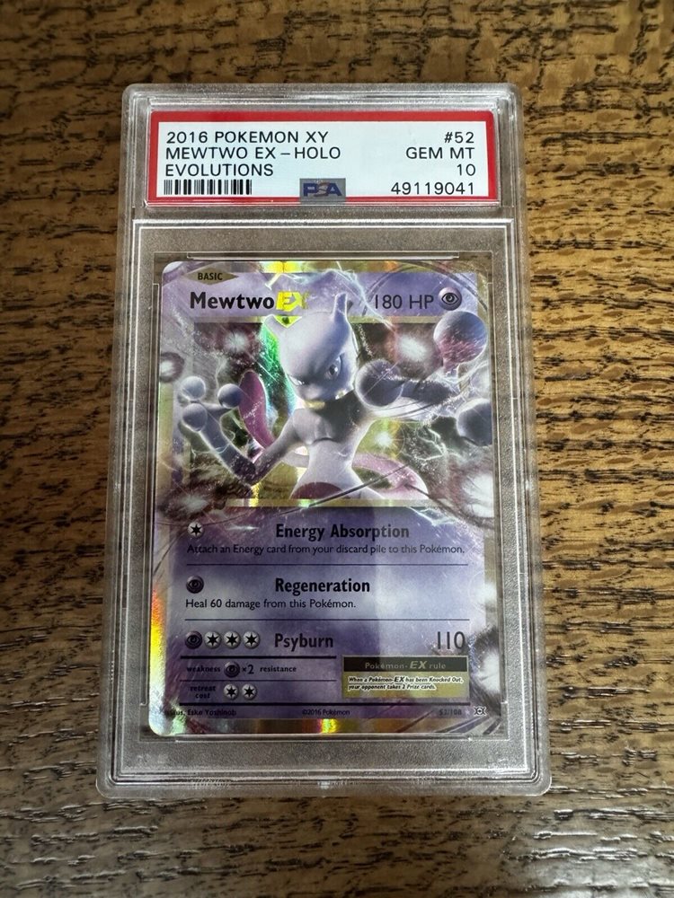 ミュウツーEX CHAMPIONSHIP SERIES 2016 2016 Pokemon Xy Evolutions 103 Full Art/mewtwo Ex PSA 9 Graded