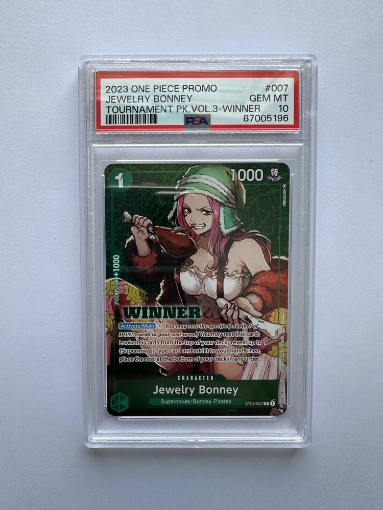 Auction Prices Realized Tcg Cards 2023 ONE PIECE PROMOS Jewelry Bonney
