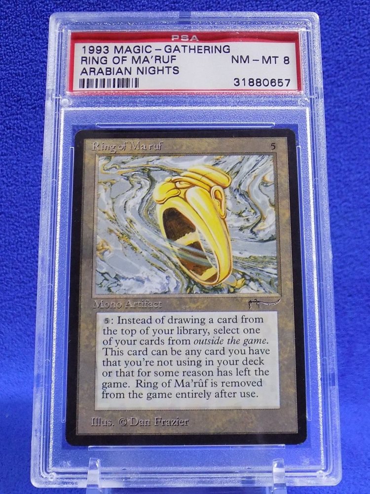 Auction Prices Realized Tcg Cards 1993 Magic The Gathering Arabian Nights Ring Of Ma Ruf