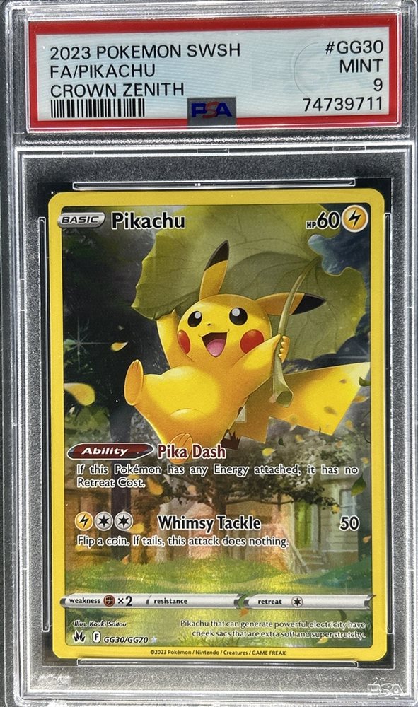 Pokémon 25th Anniversary Pikachu V PSA9 Pikachu 25th Anniversary Card SWSH039 HOLO Promo Pokemon