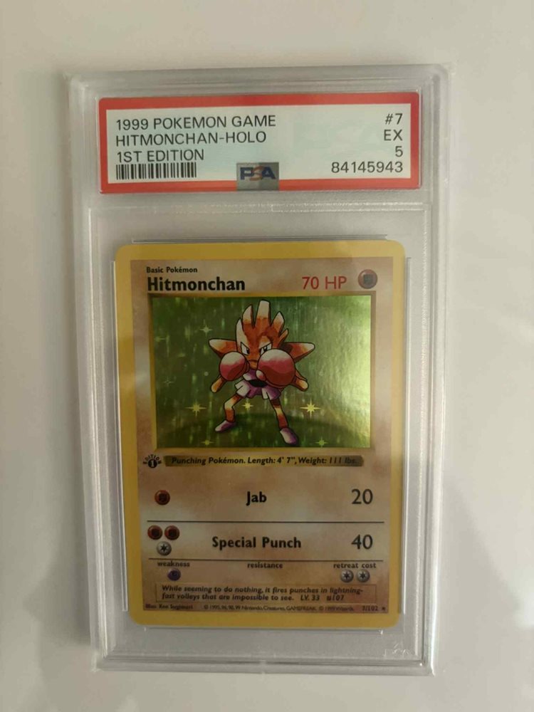 Auction Prices Realized Tcg Cards 1999 POKEMON GAME Hitmonchan-Holo