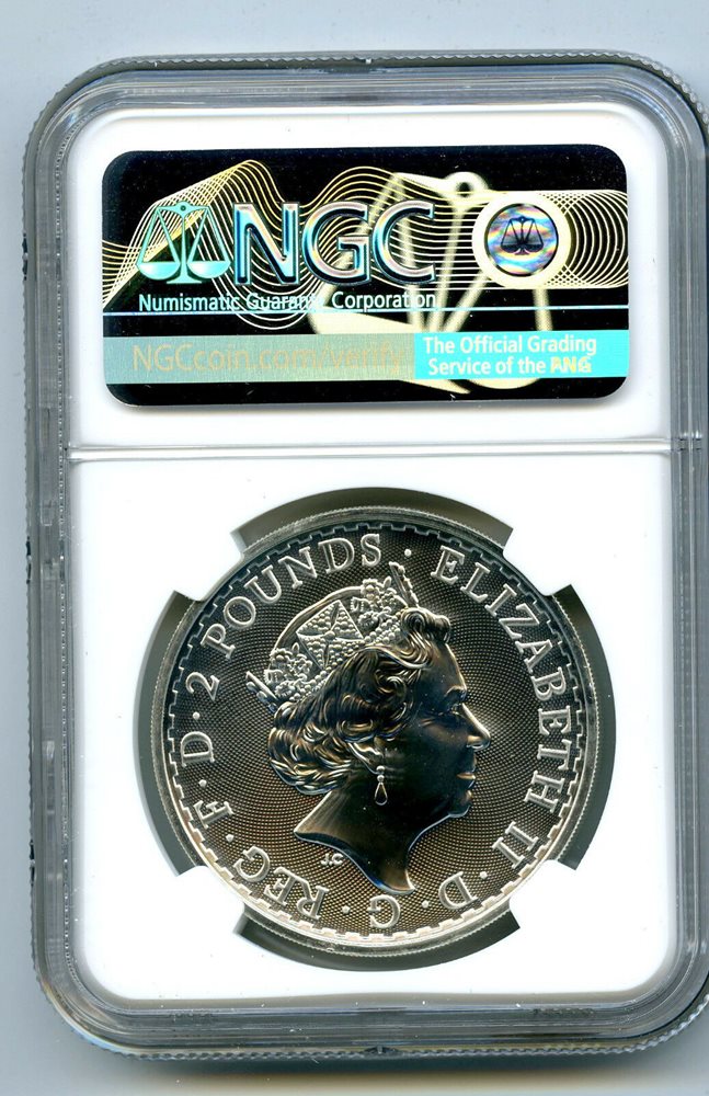 ★安心のNGC鑑定〜ブリタニア銀貨 オリエンタルボーダー NGC MS69 2019 GREAT BRITAIN 1OZ SILVER NGC MS69 BRITANNIA ORIENTAL