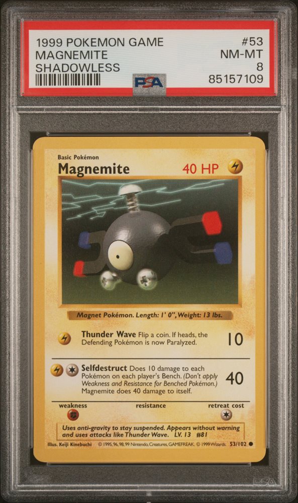 ポケモンカードゲーム Magnemite 1st edition shadow less PSA 10 - Pokemon MAGNEMITE - 1st First EDITION Shadowless