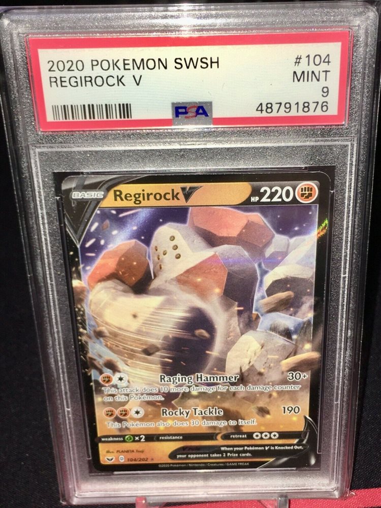 regirock pokemon card value Regirock V - 104/202 - Sword & Shield main image 1