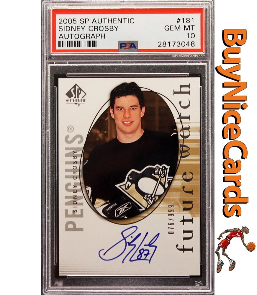 Auction Prices Realized Hockey Cards 2005 SP Authentic Sidney Crosby Autograph