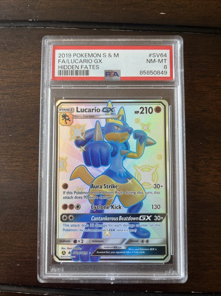 【PSA9】ルカリオgx HR/LucarioGX PSA 9 Lucario GX SV64/SV94 Shiny Vault Holo Sun & Moon