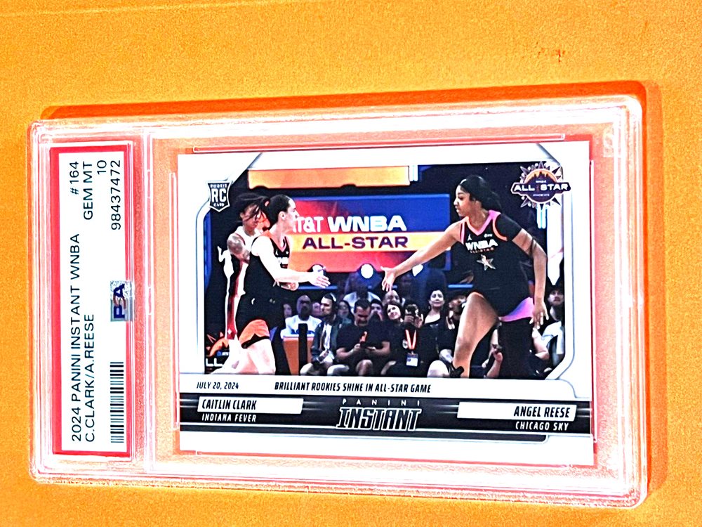 2 CAITLIN CLARK/ANGEL REESE Bowman 2024 Panini Draft Night #DN-1 Mint - Foto 8