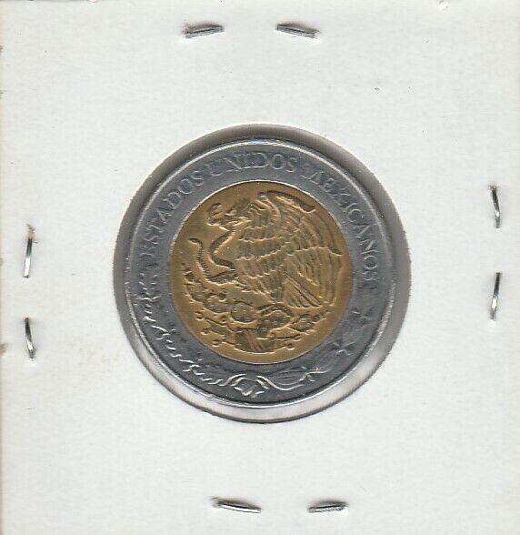 BIMETALLIC COIN 5 Pesos KM894 UNC 2008 Ignacio Lopez Rayon MEXICO COMM