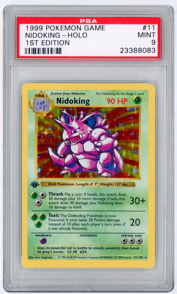 Auction Prices Realized Tcg Cards 1999 POKEMON GAME Nidoking-Holo
