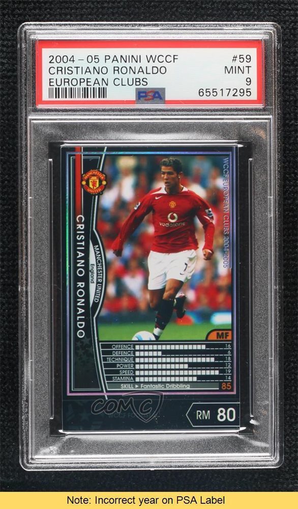 WCCF  2004～2005 2004-05 Panini WCCF European Clubs Soccer Trading Cards for