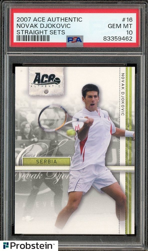 カードダスその他 2007 STRAIGHT SETS Novak Djokovic ACE Novak Djokovic 2007 Ace Authentic Straight Sets #SI-16