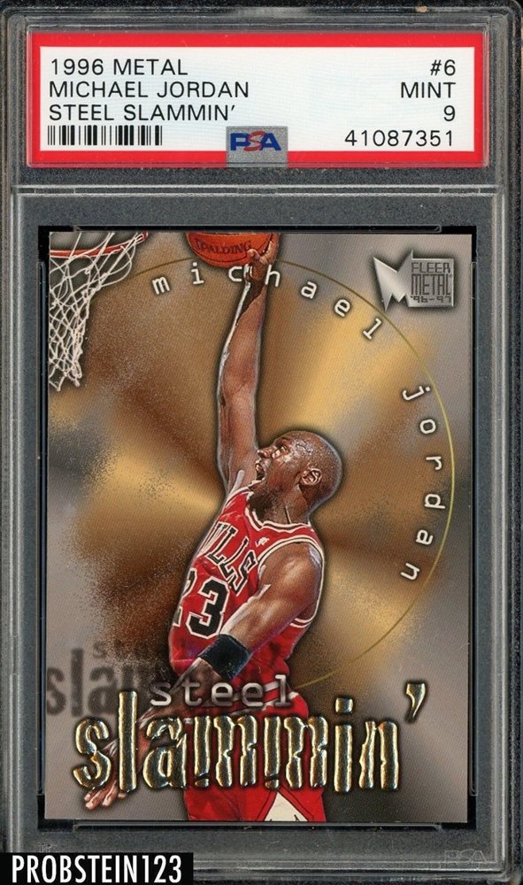 1996 METAL MICHAEL JORDAN PSA 9 MINT Metal Jordan Michael BULLS