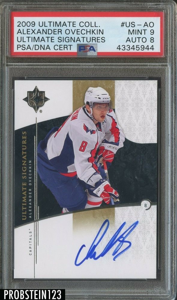 2007-08 ITG Ultimate Sticks & Auto Alexander Ovechkin #1 BGS 9.5