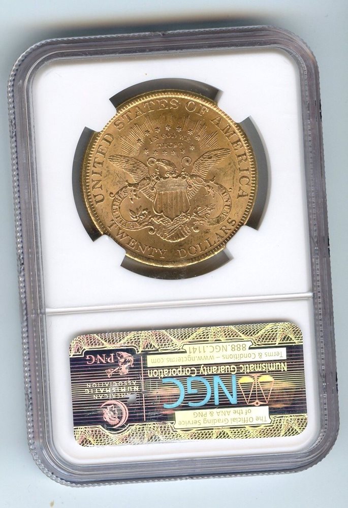 1900-P $20 Liberty Head Gold Double Eagle (MS 62) NGC!! GREAT GOLD
