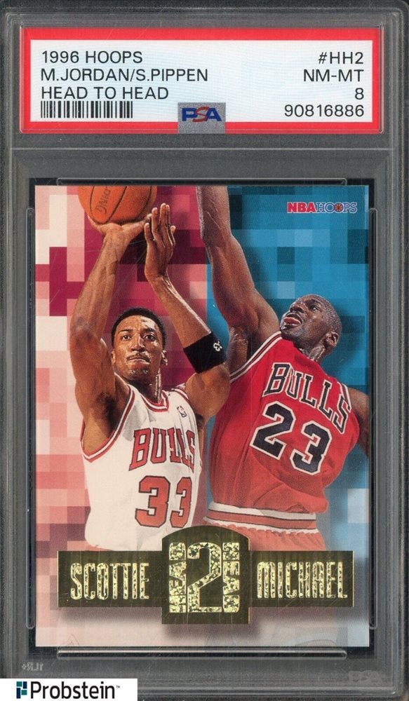 NBAカード MICHAEL JORDAN×SCOTTIE PIPPEN 1996 Hoops head to head Michael Jordan - Scottie pippen #HH2