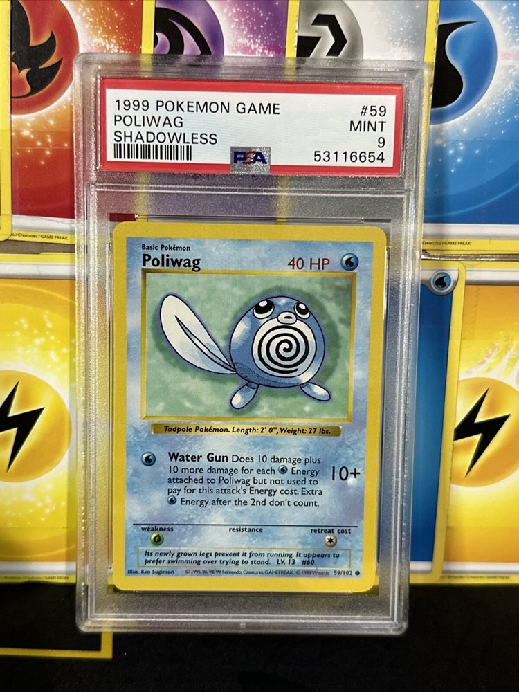 pokemon cards poliwag PSA 10 Shadowless Charizard – Loose Packs Trading Co main image 1