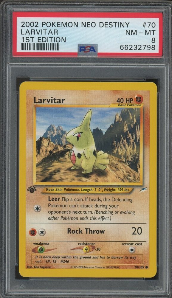 larvitar pokemon card Pokemon Vivid Voltage Bea #180