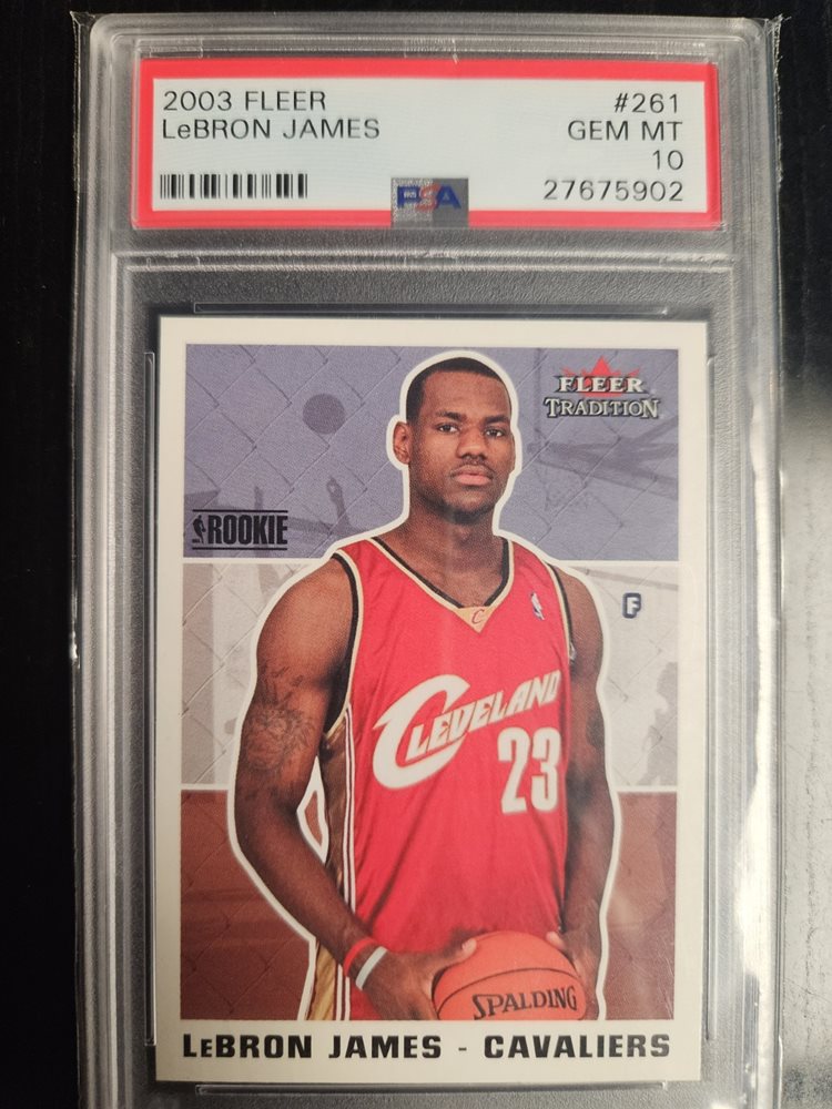 lebron fleer tradition rookie
