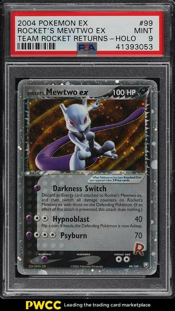 mewtwo ex holographic card Pokemon TCG - Mewtwo EX Legendary Treasures World Championships 2015 Full  Art Holo Card 54/113 main image 0