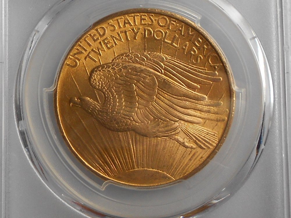 1908 NM $20 Gold St. Gaudens, PCGS MS-64, 