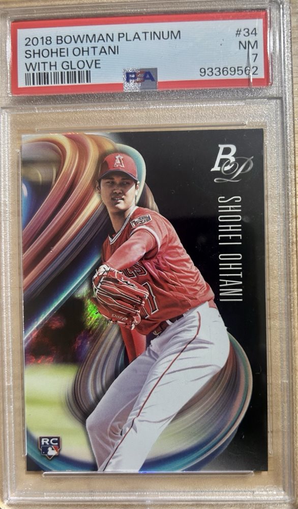 その他 2018 Bowman Platinum SHOHEI OHTANI 2018 Bowman Platinum Shohei Ohtani With Glove Blue SSP