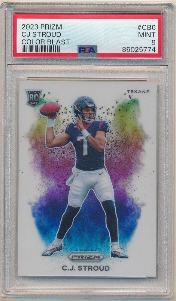 シングルカード PSA 9 2023 Prizm C J Stroud Color Blast 2023 Panini Prizm Color Blast #CB6 CJ Stroud PSA 9 RC RC SP