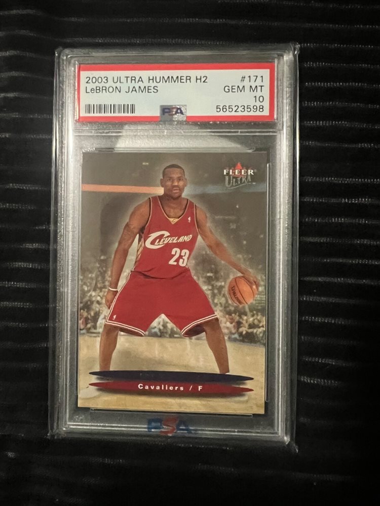 lebron james rookie card with hummer