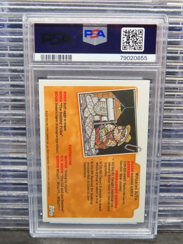 2022 Topps Garbage Pail Kids Chrome Atomic Refractor #172a Nat Nerd front