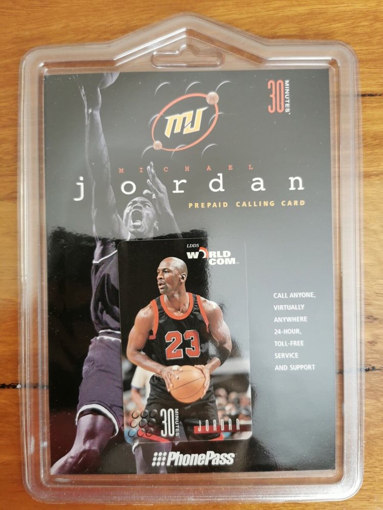 Michael Jordan World Com Phone Pass Phone Card Sealed N