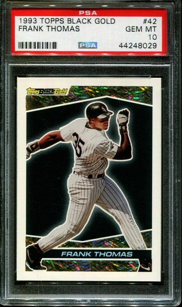 Auction Prices Realized Baseball Cards 1993 Topps Black Gold Frank Thomas