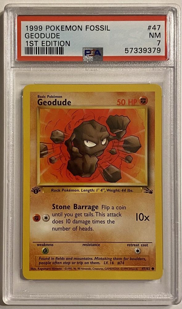 eBay Auction Item 165508477637 Tcg Cards 1999 Pokemon Fossil