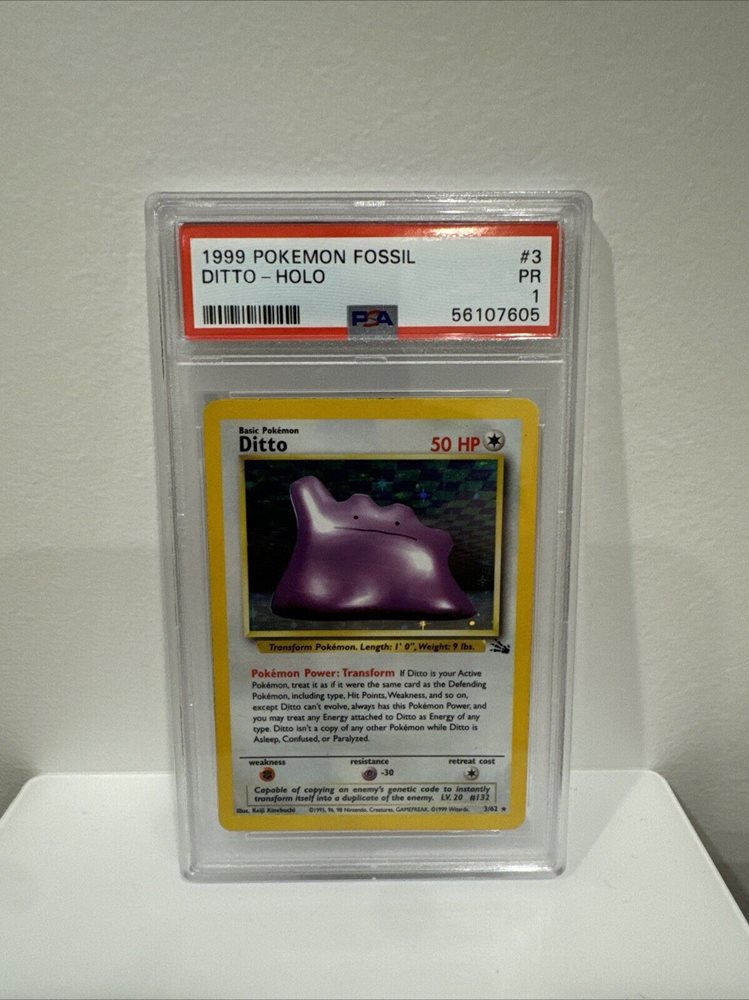 holographic energy pokemon card Pokemon TCG - Ditto VMAX Shining Fates Full Art Holo Card 051/072 main image 0