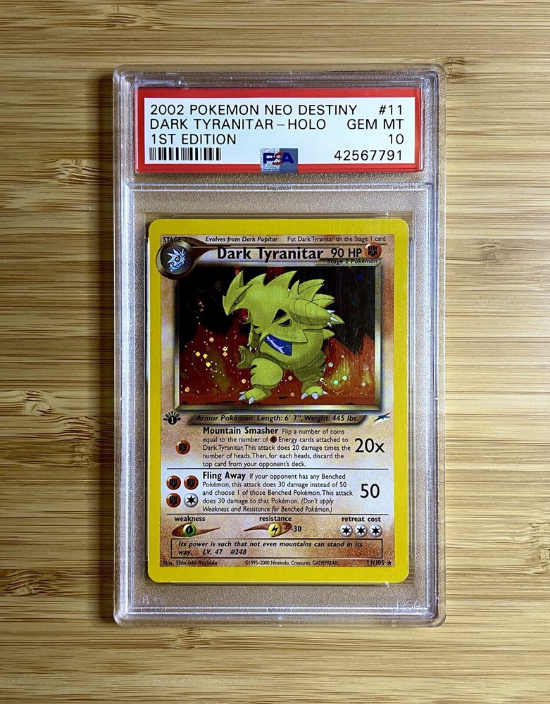 カードダスその他 2002 1st Edition Tyranitar-Holo 2002 Nintendo Pokemon Expedition Tyranitar-Holo | PSA CardFacts®