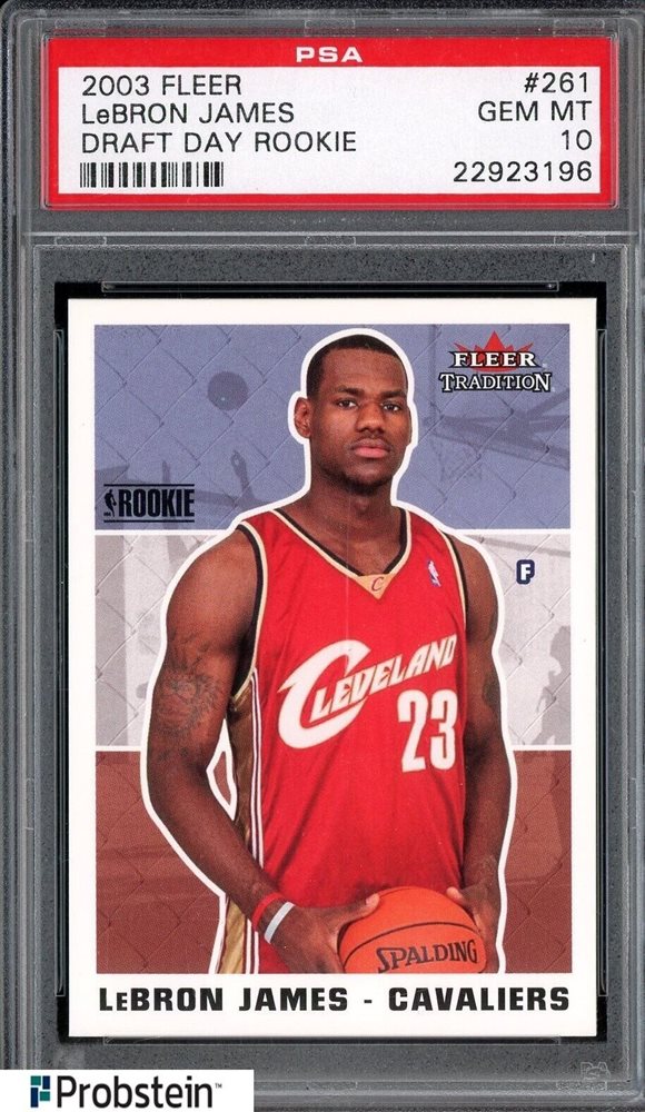 PSA9 2003 Fleer E-X レブロンジェームズ ルーキーカード 2003 Fleer E-X Lebron James | PSA CardFacts®