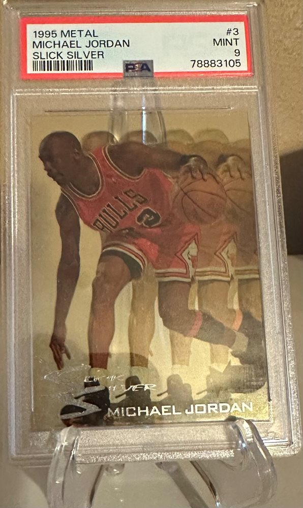1995-96 l Slick Silver マイケルジョーダン 1995 METAL SLICK SILVER #3 MICHAEL JORDAN PSA 8 | eBay