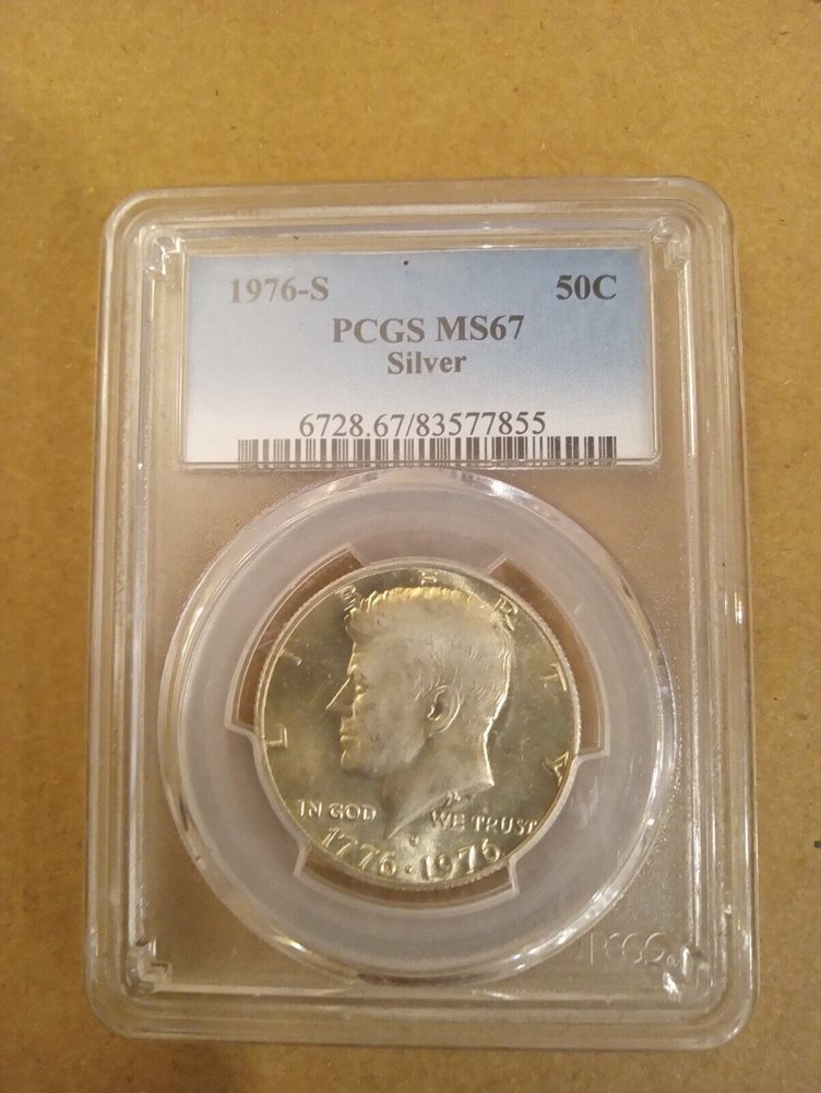 1974年 50フラン 銀貨 PCGS MS67 1974年 50フラン 銀貨 PCGS MS67 1974年