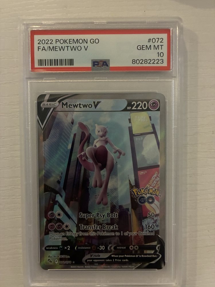 ミュウツー V PSA 10 2022 ポケモン GO Auction Prices Realized Tcg Cards 2022 POKEMON GO Full Art