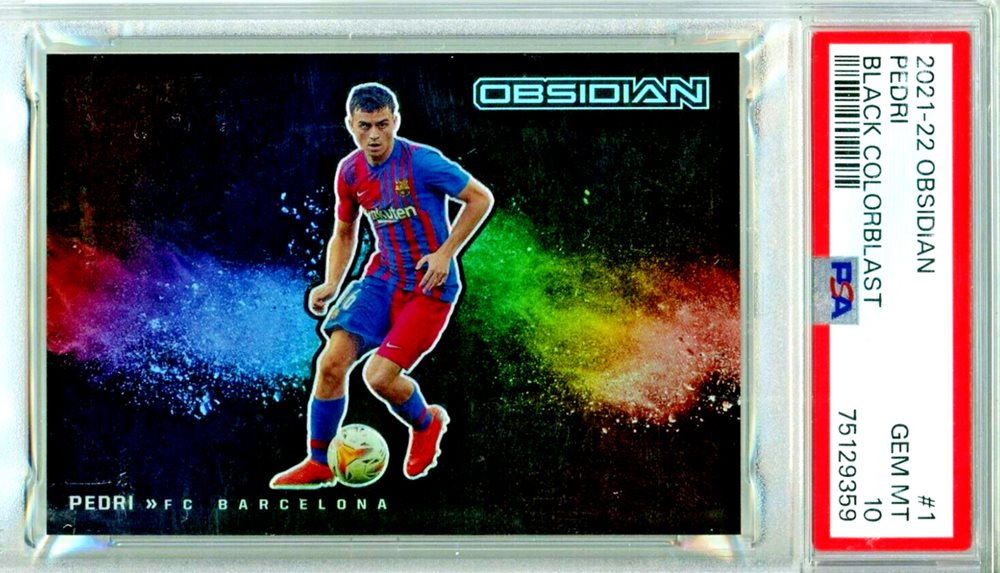 SSP PEDRI ペドリ panini obsidian カラーブラスト 2024-25 Panini Obsidian Pedri Cutting Edge Dual Patch Electric