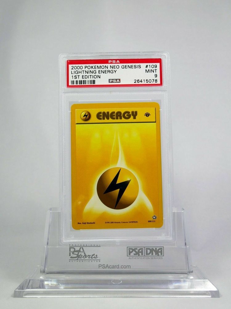 109//111 Lightning Energy Card Pokemon TCG Neo Genesis