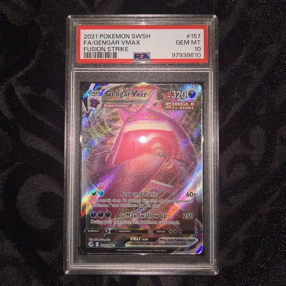 ポケモンカードゲーム 2021 Gengar VMAX PSA10 PSA 10 GM Pokemon Card 2021 Gengar VMAX Full Art Rare 020