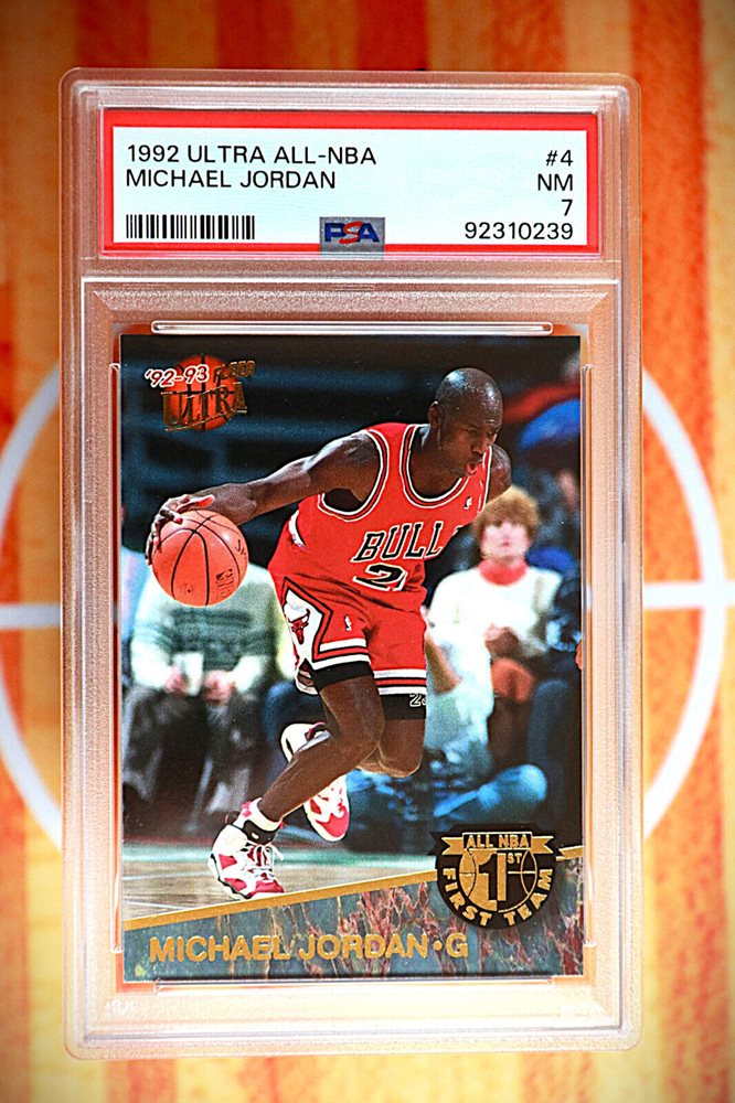 その他 NBA Michael Jordan l Universe PSA7.5 Michael Jordan 1984 Star card, graded PSA 7.5, sells for