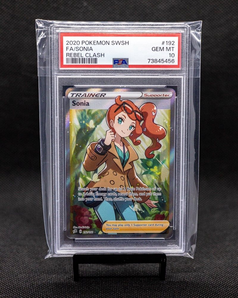 sonia pokemon card Rebel Clash #192 Evolves from null Rules Search your deck for up to 2 Basic Pokmon or up to 2 basic Energy cards POKMON CARD GAME s11 114/100
