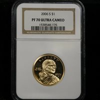 2001 S NGC PF70 PROOF SACAGAWEA DOLLAR $1 ULTRA CAMEO