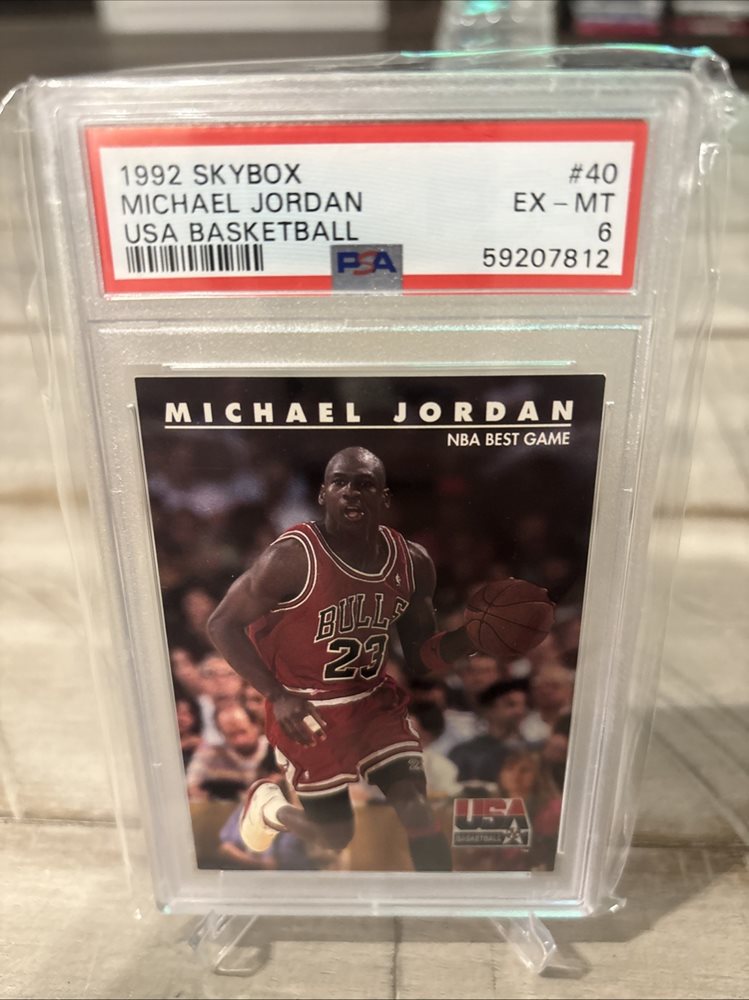 1992 SKYBOX MICHAEL JORDAN PSA8 ジョーダン 1992 Skybox MICHAEL JORDAN USA #44 PSA 8 | eBay