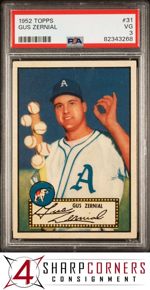 Auction Prices Realized Baseball Cards 1952 TOPPS Gus Zernial