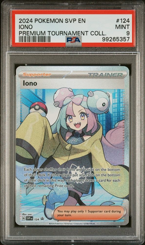 2024 ポケモンカード Iono #124 PSA8 Pokemon Iono - 124 - Scarlet & Violet Promo Card (SVP) Still