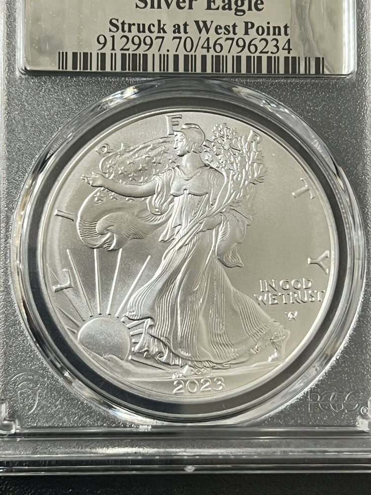 2023-(W) $1 Silver Eagle PCGS MS70 First Strike West Point Mint