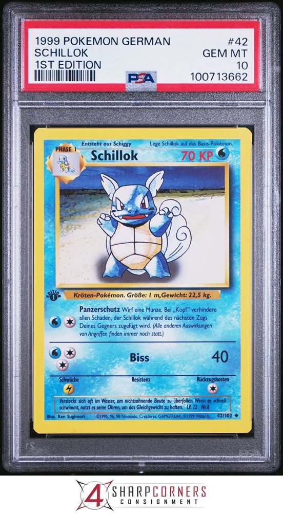 Auction Prices Realized Tcg Cards 1999 POKEMON GERMAN Schillok