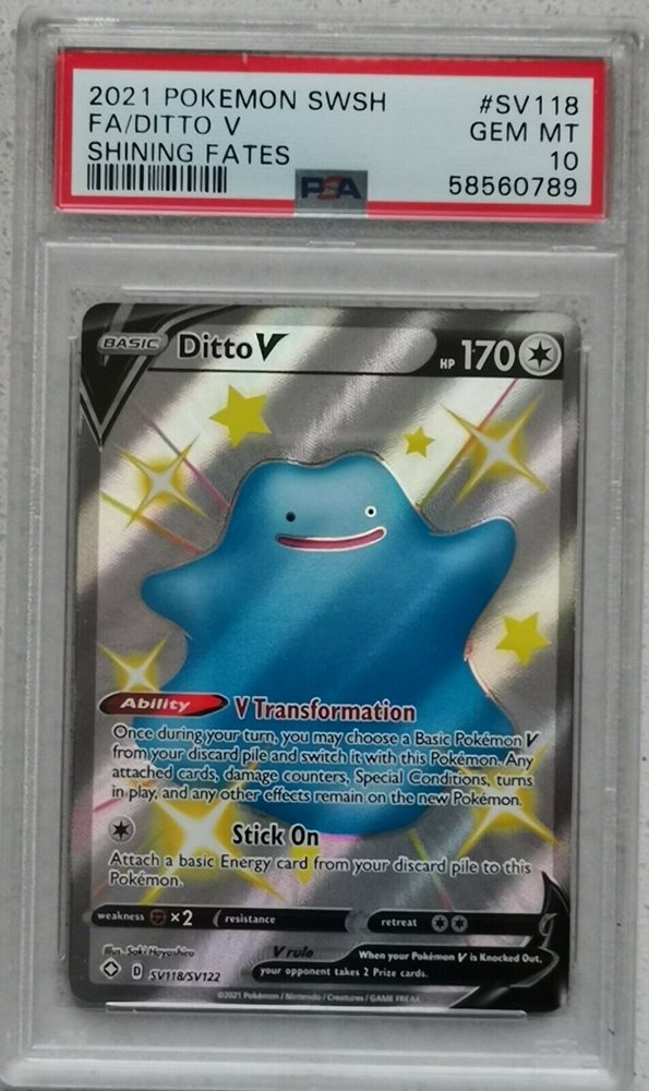 Ditto V Regular Art Shining Fates Sword Shield Pokemon Tcg Online Card Ptcgo Toys Hobbies Tr